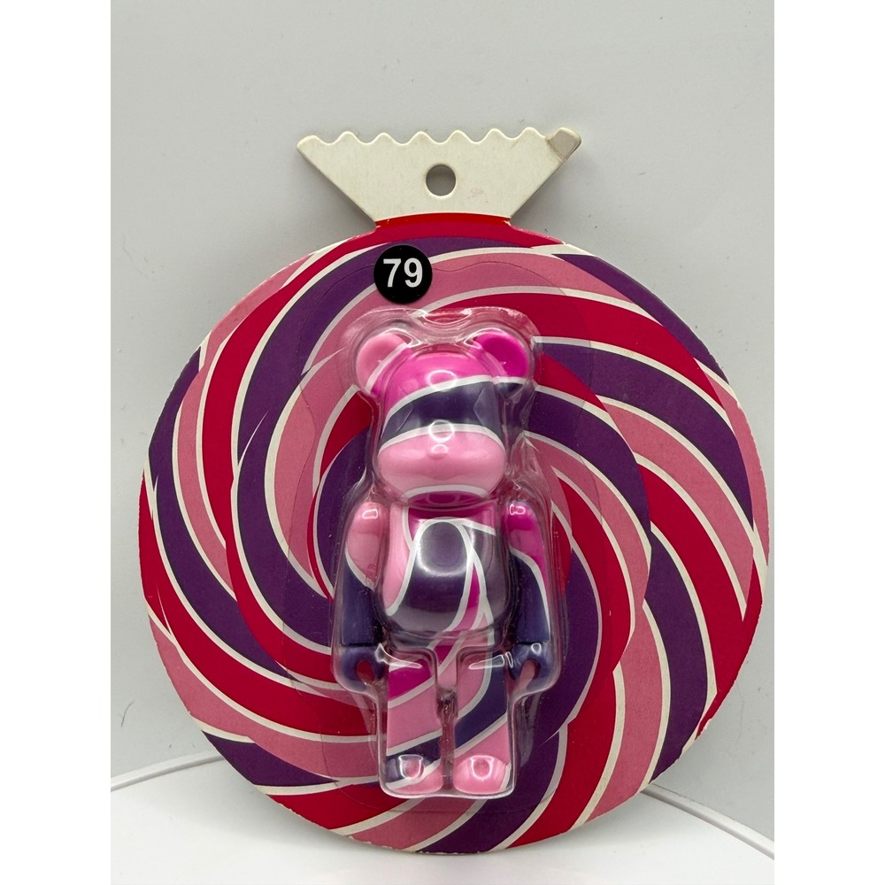 Medicom Toy Bearbrick 100% Lollipop Pink Purple Swirl Gettry Appeti Toy 2011